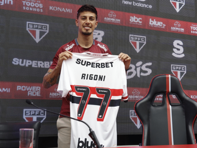 A declaração de Rigoni durante apresentação no São Paulo