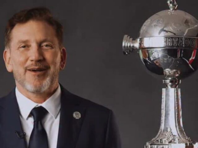 Alejandro Domínguez, presidente da Conmebol, em vídeo sobre a Libertadores