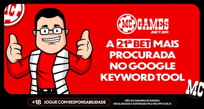 MC Games é a 21ª bet mais buscada no Google no Brasil Banner da MC Games (Foto: Reprodução)