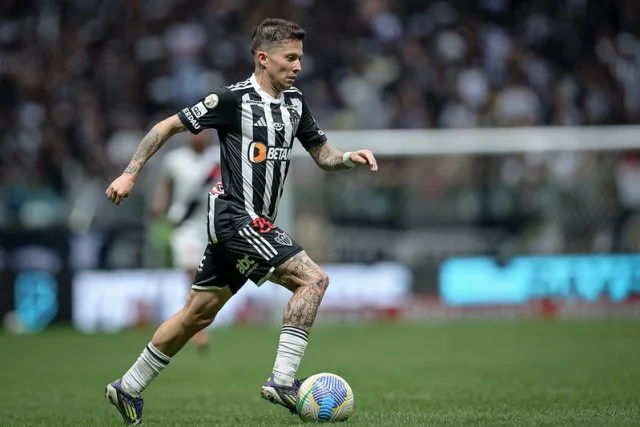 Bernard durante o jogo entre Atlético-MG x Vasco pelo Brasileirão 2024