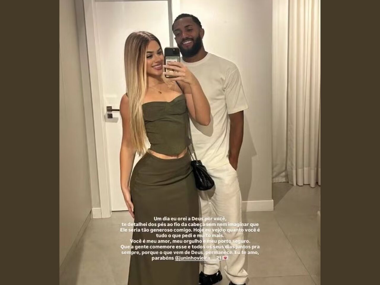 Declaração da namorada de Juninho