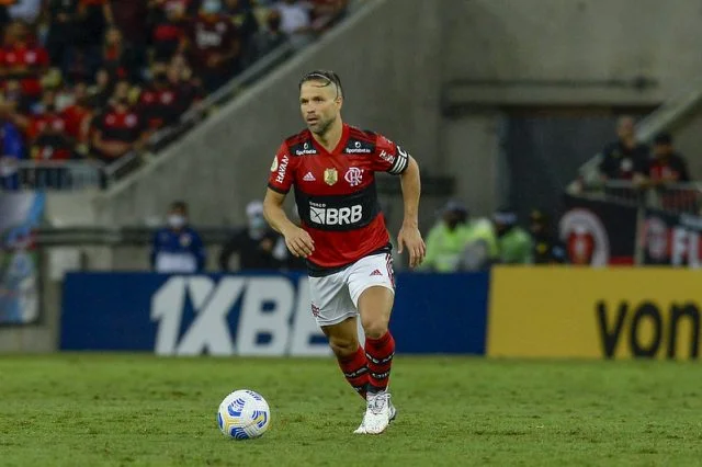 Diego Ribas durante o jogo entre Flamengo e Bahia pelo Campeonato Brasileiro de 2021