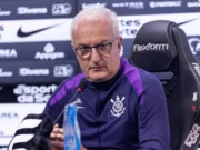 Dorival Jr. em sua primeira coletiva como técnico do Corinthians - Foto: Rodrigo Coca/Agência SCCP