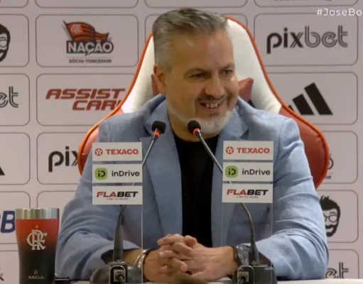 Entrevista coletiva de José Boto (Foto: Reprodução/FlaTV)