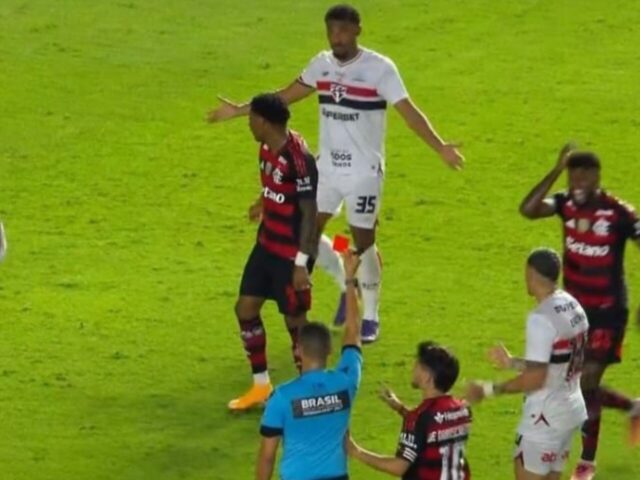 Expulsão de Plata em São Paulo x Flamengo