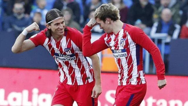 Filipe Luís e Griezmann