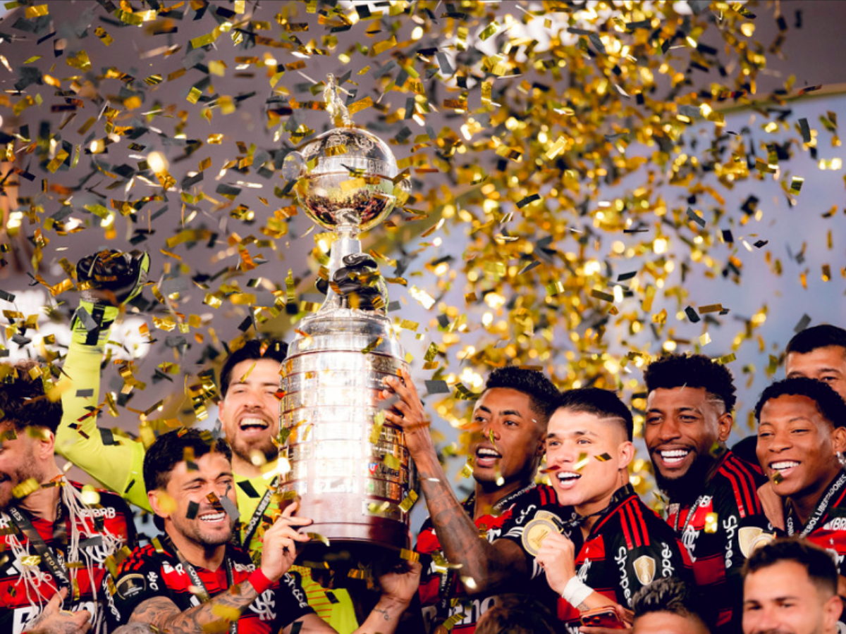 Craque alemão comemora tetra do Flamengo na Libertadores Flamengo comemora tetra da Libertadores