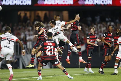 Flamengo x São Paulo durante jogo no Morumbis pelo Campeonato Brasileiro de 2024