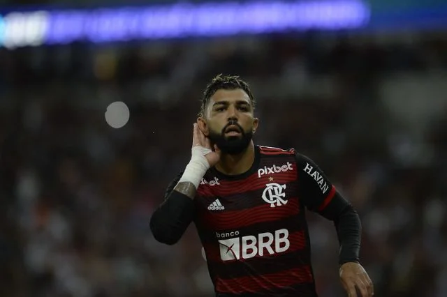 Gabigol comemora gol marcado contra o Vasco nas semifinais do Carioca