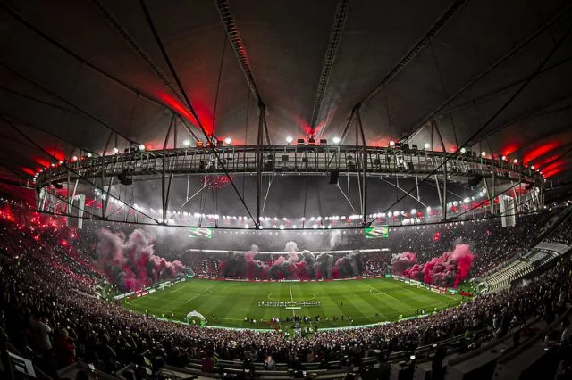 Interior do Maracanã antes de Flamengo x Atlético-MG pela Copa do Brasil
