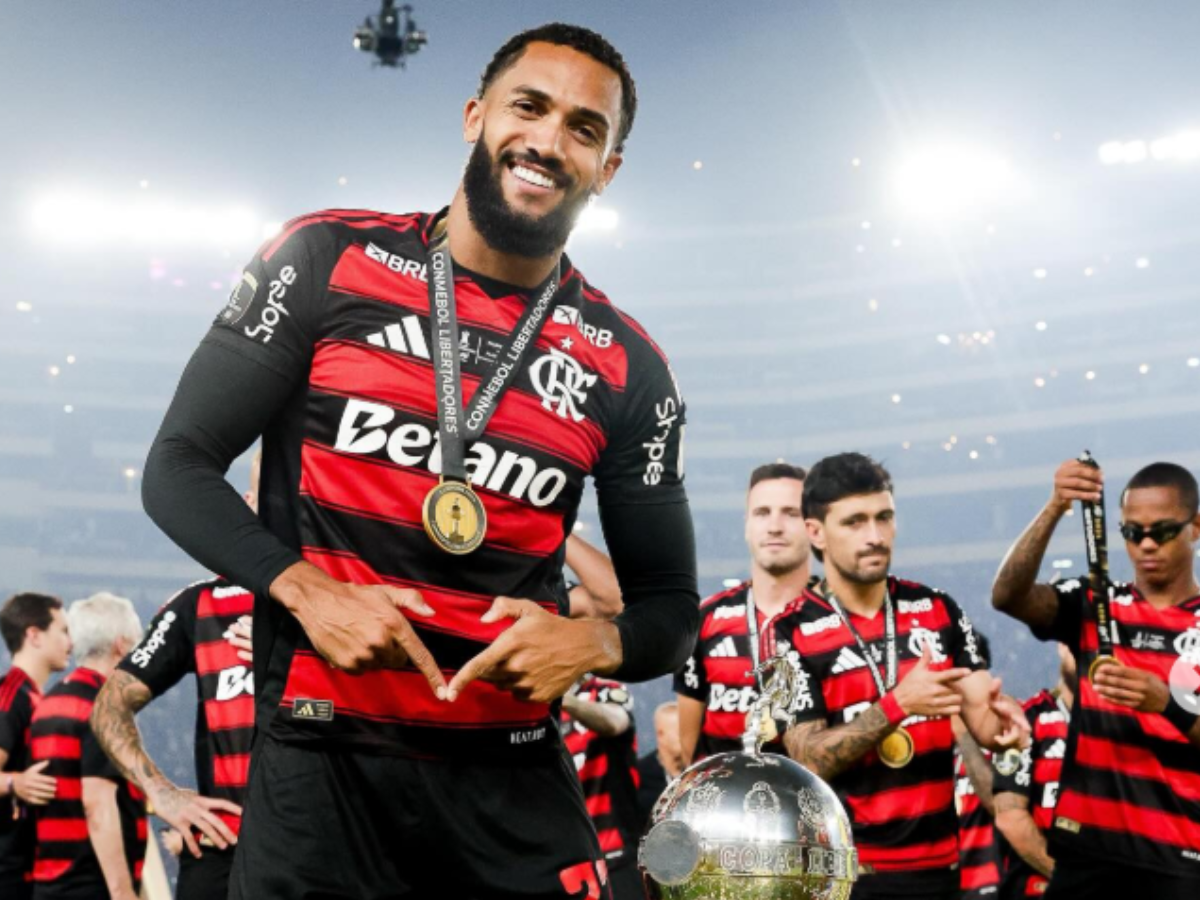 Juninho comemora Libertadores pelo Flamengo