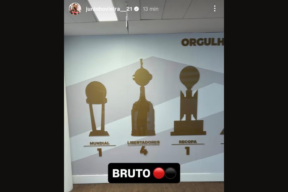 Publicação de Juninho no Instagram