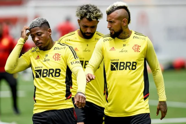 Marinho, Gabigol e Arturo Vidal