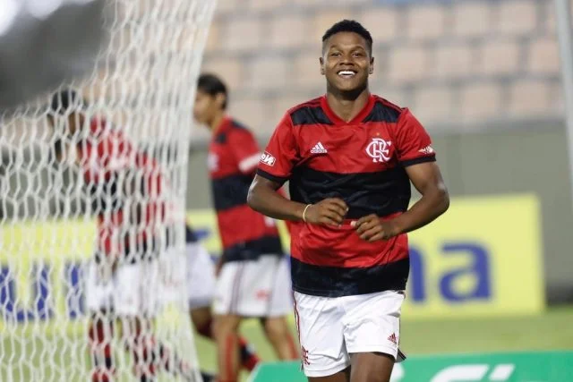 Matheus França, destaque do Flamengo na vitória sobre o Forte na Copinha de 2022