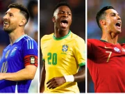 Messi, Cristiano Ronaldo, Vini Jr.: Pedro monta seu jogador ideal