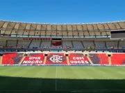 Com provocação ao Vélez, Flamengo finaliza preparação de mosaico no Maracanã