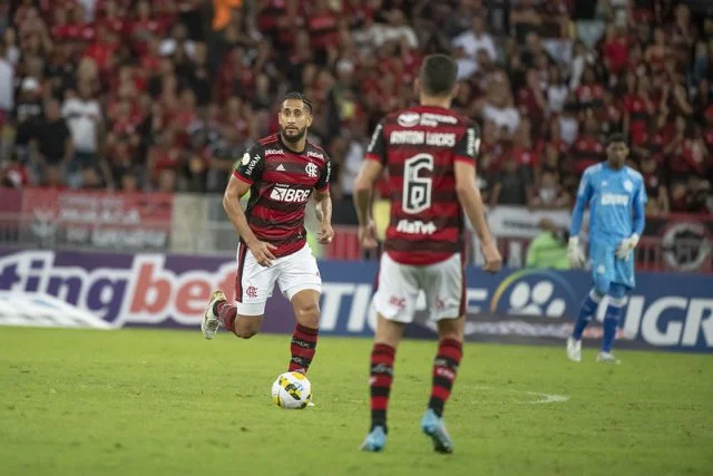 Pablo em jogo do Flamengo contra o Goiás pelo Campeonato Brasileiro