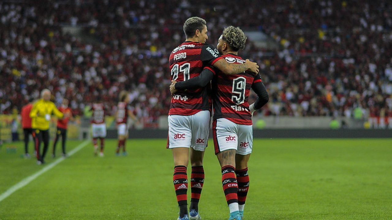 Pedro e Gabigol estão suspensos em jogo do Flamengo contra o Goiás