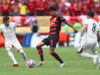 Pulgar contra o Chelsea no Mundial (Foto: Gilvan de Souza/Flamengo)