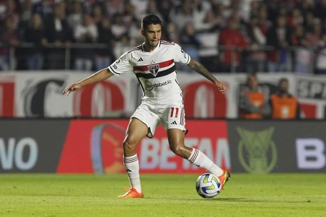Rodrigo Nestor durante o jogo entre São Paulo x Vasco pelo Brasileirão 2023 no Morumbi