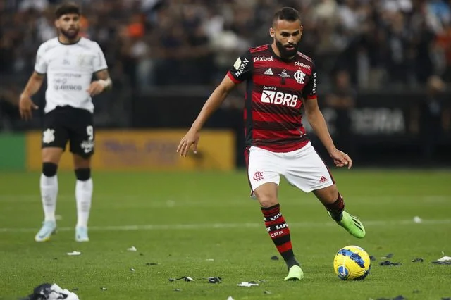 Thiago Maia em Corinthians x Flamengo