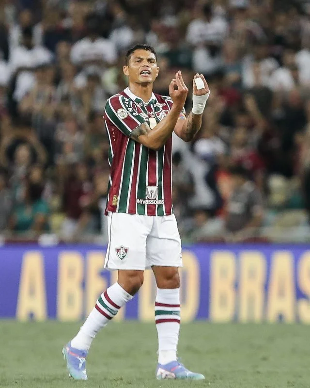 Thiago Silva durante o jogo entre Fluminense x Palmeiras pelo Brasileirão 2024