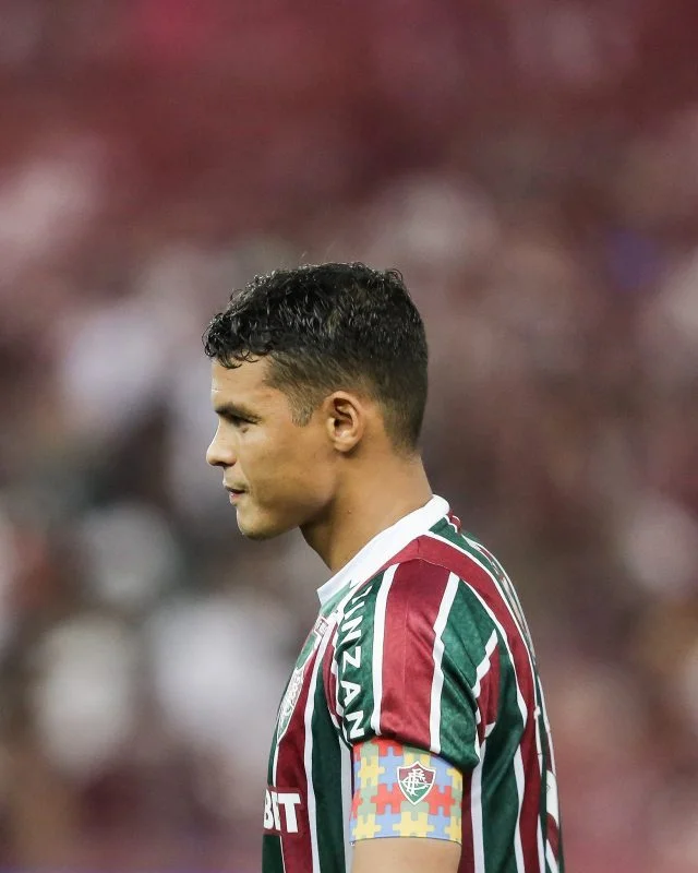 Thiago Silva durante o jogo entre Fluminense x Palmeiras pelo Brasileirão 2024 no estádio do Maracanã