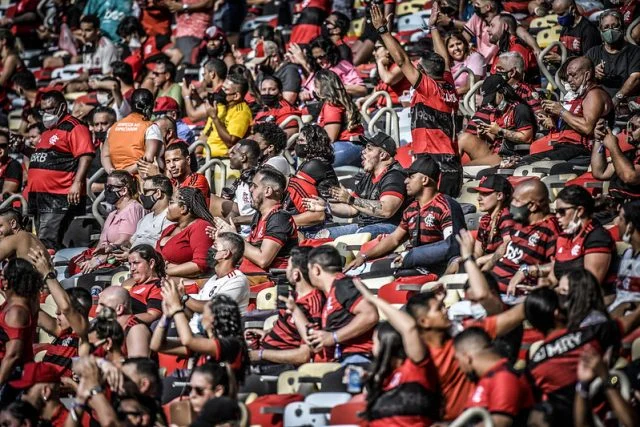 Torcida do Rubro-Negra em partida do Flamengo no Maracanã no Brasileirão 2021
