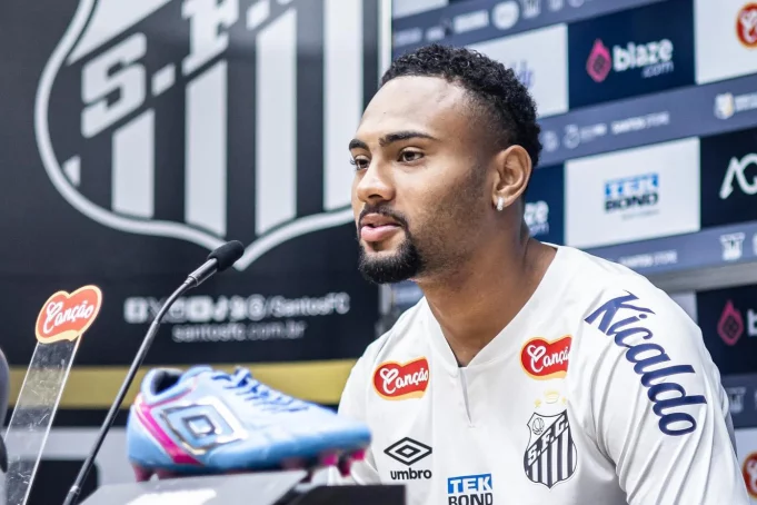 A declaração de Wendel Silva, durante sua apresentação no Santos